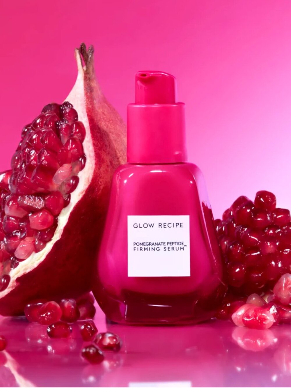 NIB Glow Recipe Pomegranate Peptide Firming Serum, 1oz